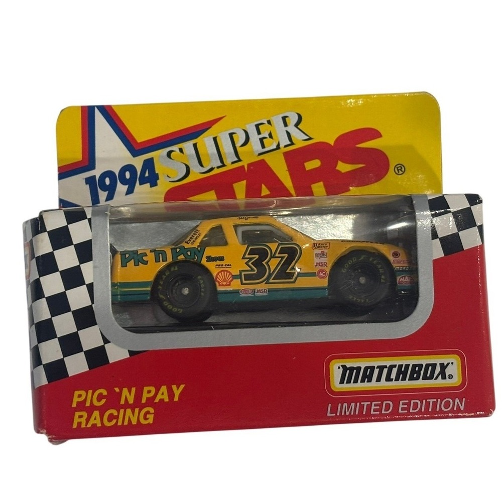 Matchbox 1994 Super Stars Pic N Pay Racing 32 Limited Edition White Rose 1:64